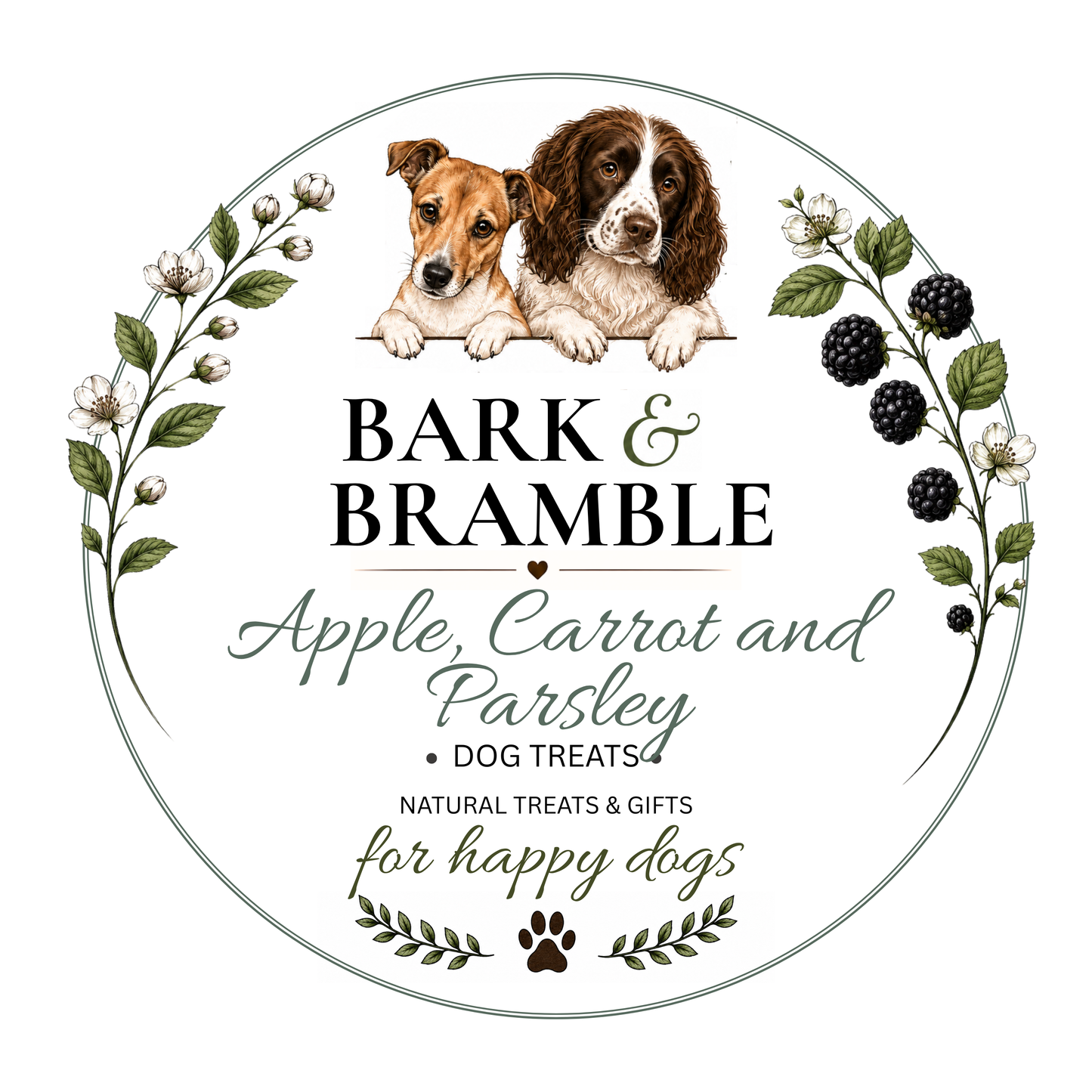 Apple, Carrot & Parsley Dog Biscuits  | Homemade Dog Treats NZ