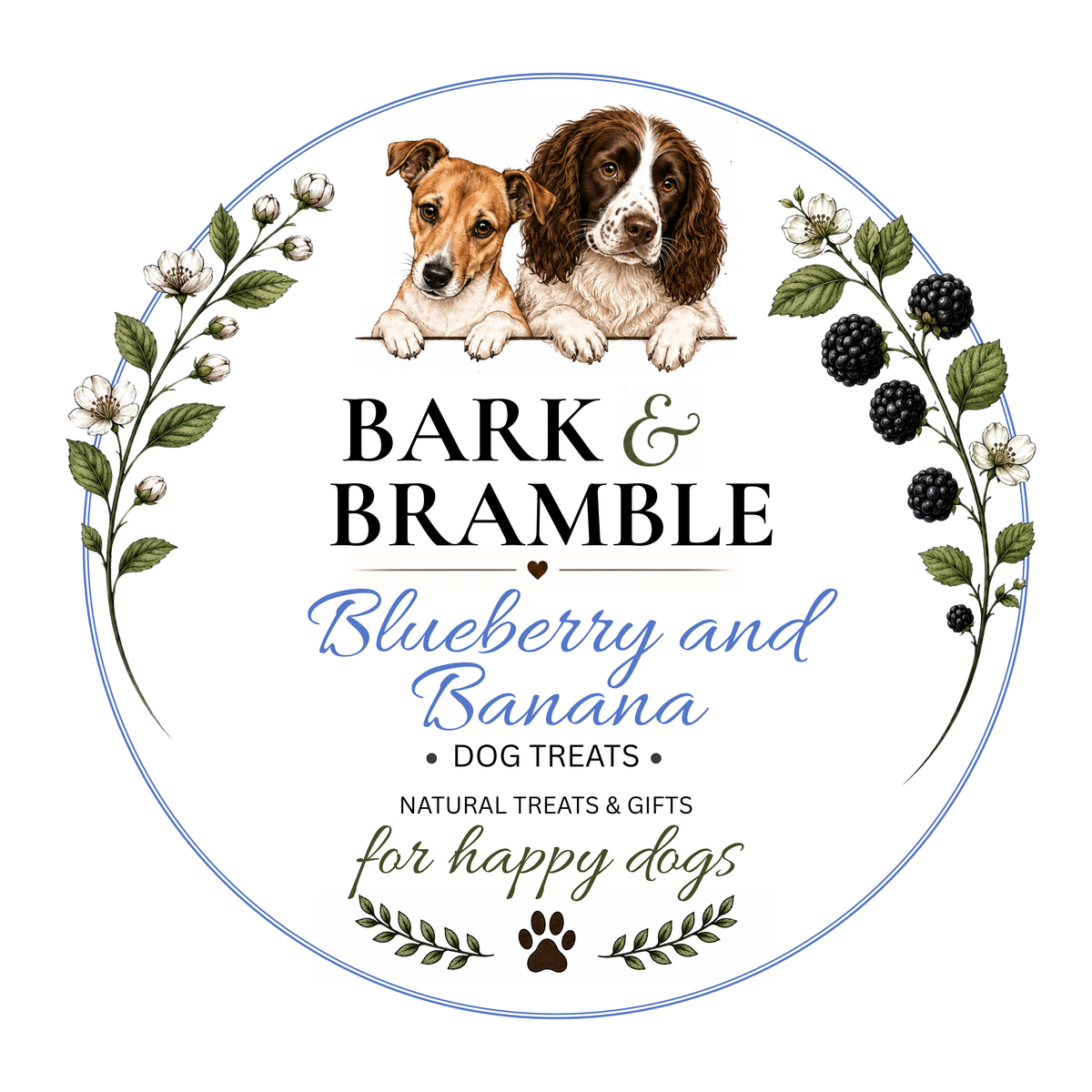 Blueberry & Banana Dog Biscuits | Homemade Dog Treats NZ