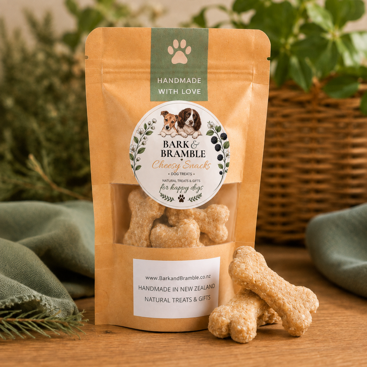 Cheesy Snacks Dog Biscuits | Homemade Dog Treats NZ